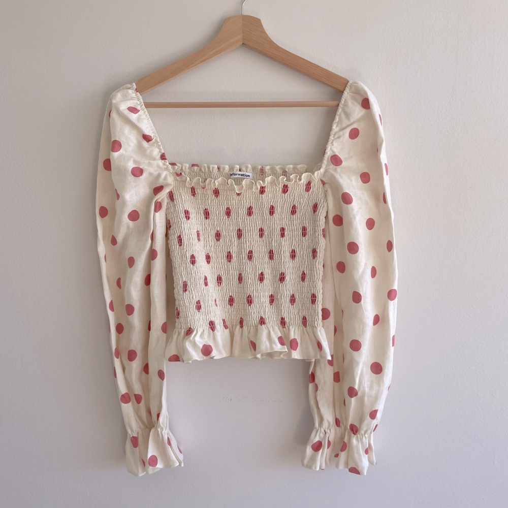 Reformation tangerine top!